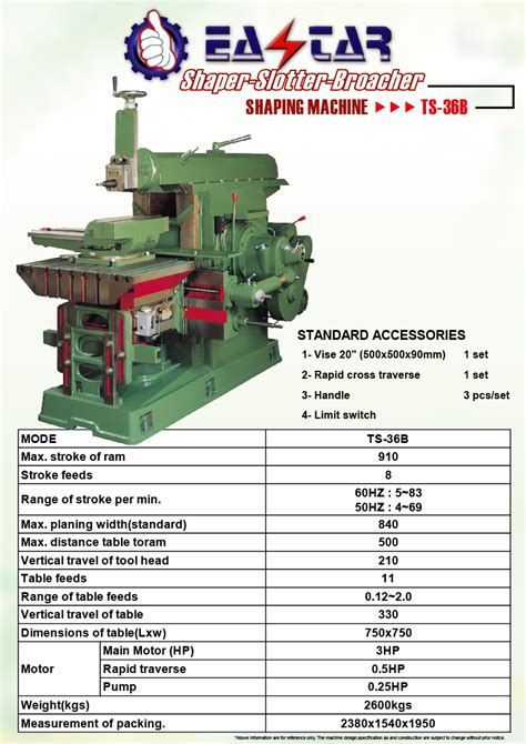 cnc shaper machine|specification of shaper machine.